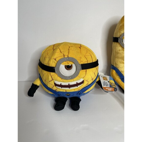 Despicable Me 4 Minion Lot Of 3 Tim Dave & Jerry Stuffed Plush Toys 7.5” NEW - Picture 4 of 11